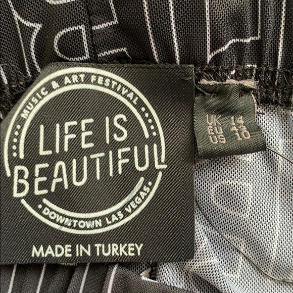 ASOS Life is Beautiful Monogram Leggings Size 10 - Picture 6 of 7